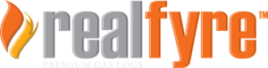 real fyre gas logs logo oesterling chimney